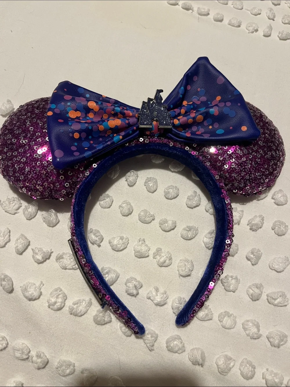 Purple Disney x Loungefly castle Minnie ears